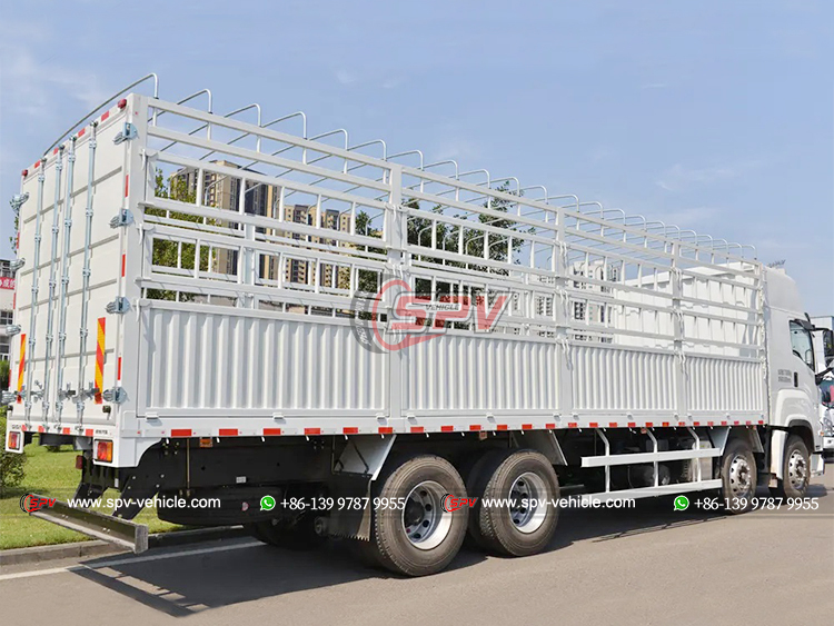 ISUZU GIGA 8x4 Fence Freight Truck - Rear Right Side